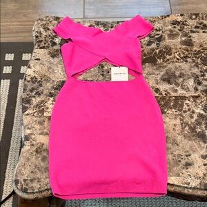 Superdown Fuchsia Backless Dress